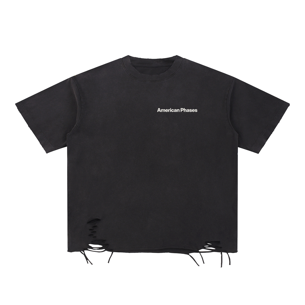 Snow Washed Raw-Hem T-Shirt